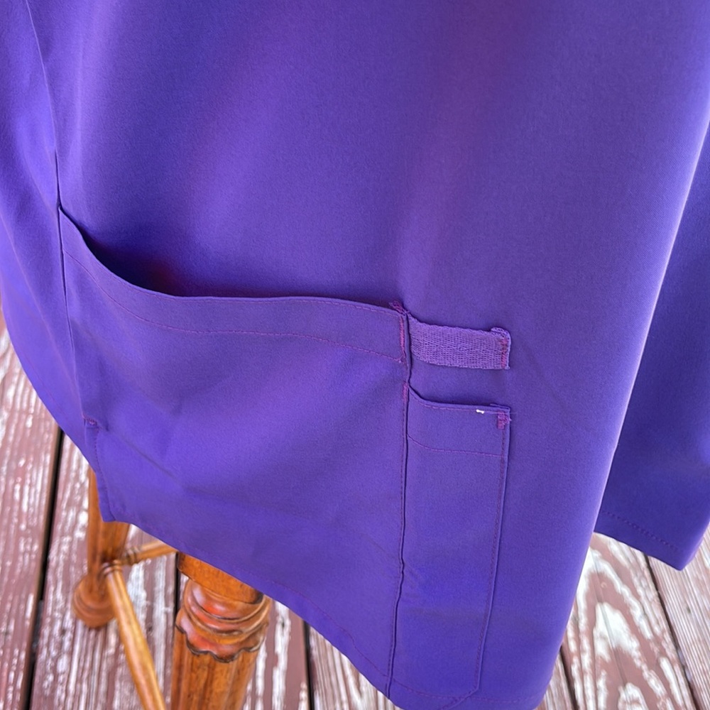 Dickies Stretch NWT EDS Essentials Medical Top Size 2XL - Bright Blue- NWT's - Picture 6 of 7